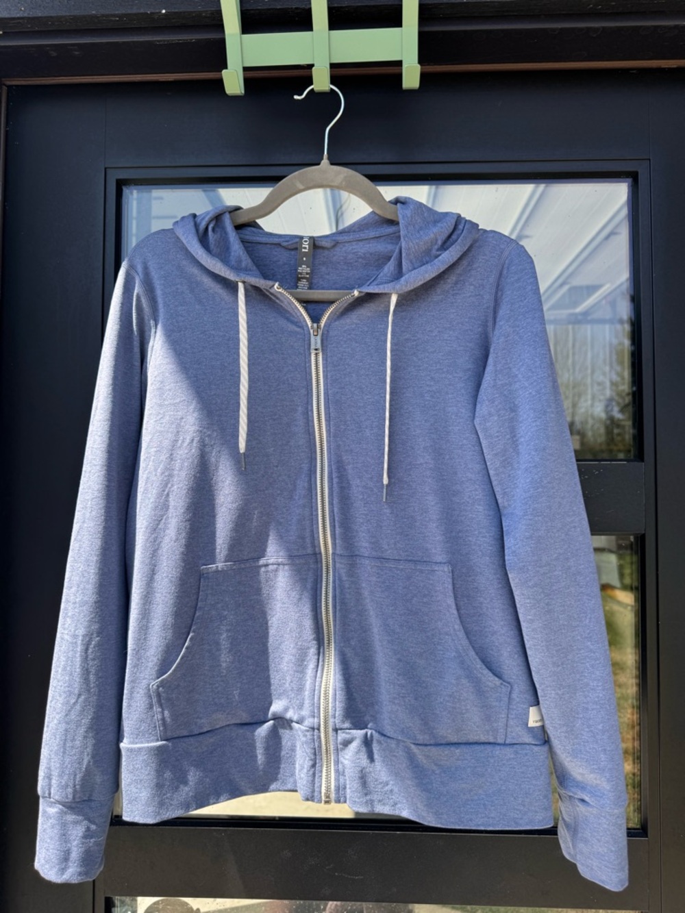 Vuori Light Blue Zip-Up Hoodie